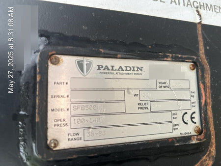 2020 PALADIN SFB500