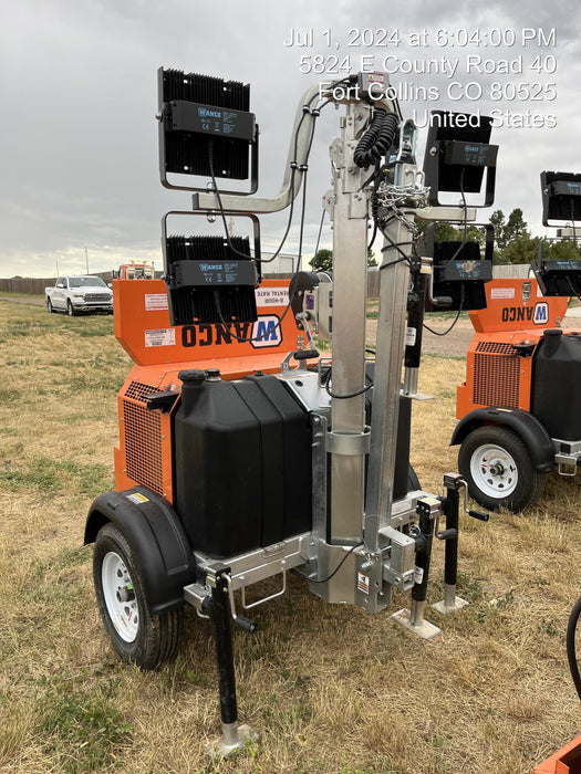 2024 Wanco WLTT-4MM4K Diesel, Deep Sea Controller, Shore Power Plug, Auto Start, (4) 350W LED Floodlights, 4kW Generator, 60 Gal Fuel Tank, 2" Ball, T3