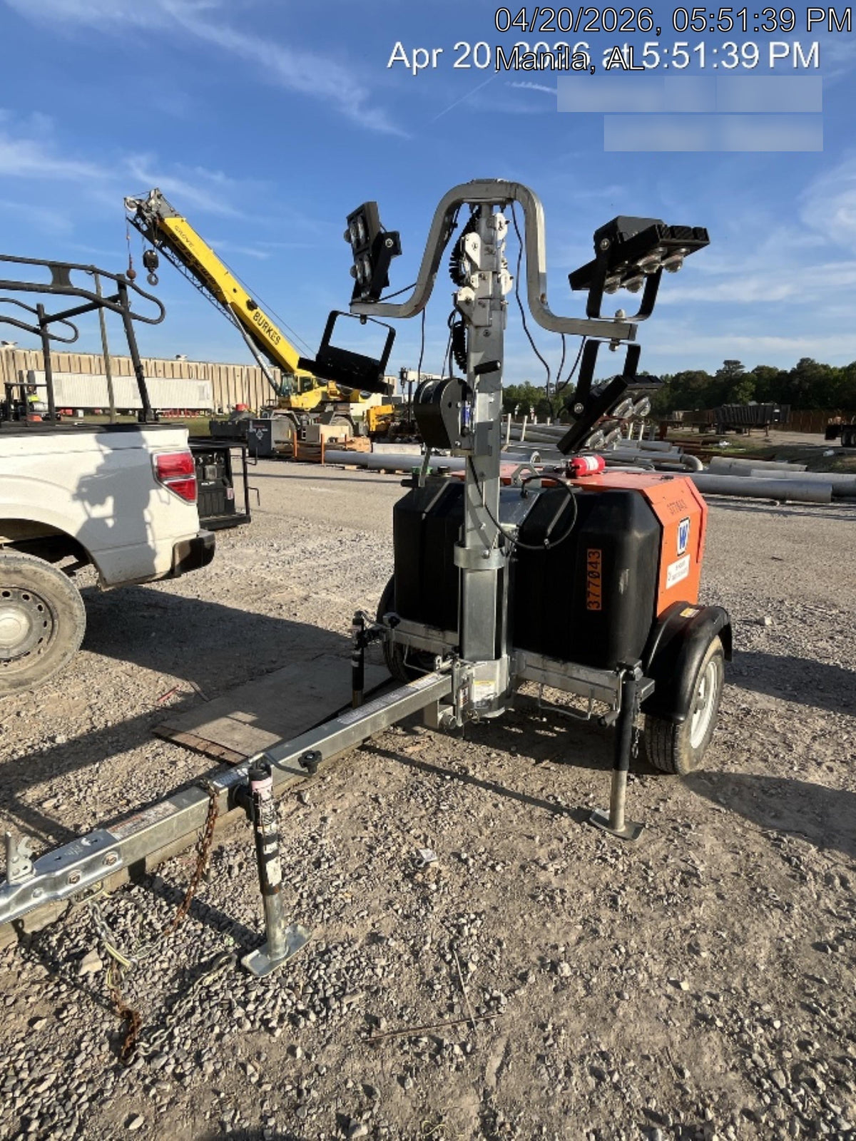 2023 Wanco WLTT-4MM4K Diesel, Deep Sea Controller, Shore Power Plug, Auto Start, (4) 350W LED Floodlights, 4kW Generator, 60 Gal Fuel Tank, 2" Ball, T3
