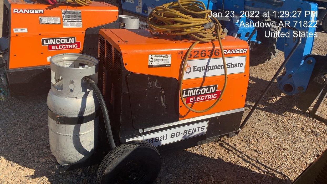 2021 Lincoln Electric Ranger 305 LPG LPG One-Pak (includes undercarriage, tank holder & tank strap) ORANGE