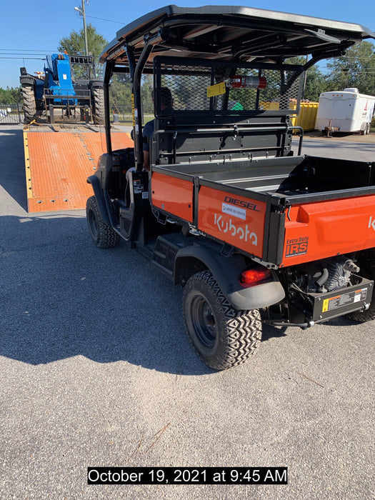 2021 Kubota RTV-X1140W-H Plastic Canopy, Windshield Acrylic Clear, LED Strobe Light, Wire Harness Kit, Back up Alarm