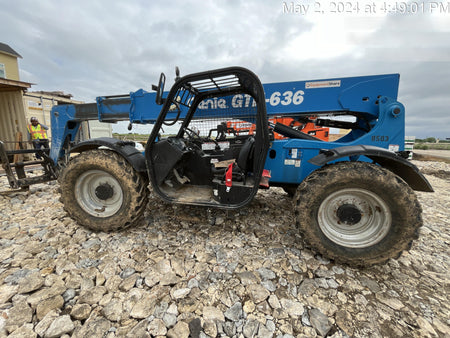 2018 Genie GTH-636 Genie GTH-636 w/Open ROPS, FF Tires, Work Light/Beacon, 48" Carriage and Forks