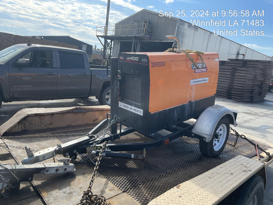 2022 Lincoln Electric LE400 Kubota V1505, Trlr, Cable Rack, Light Kit, ES Decals, T3