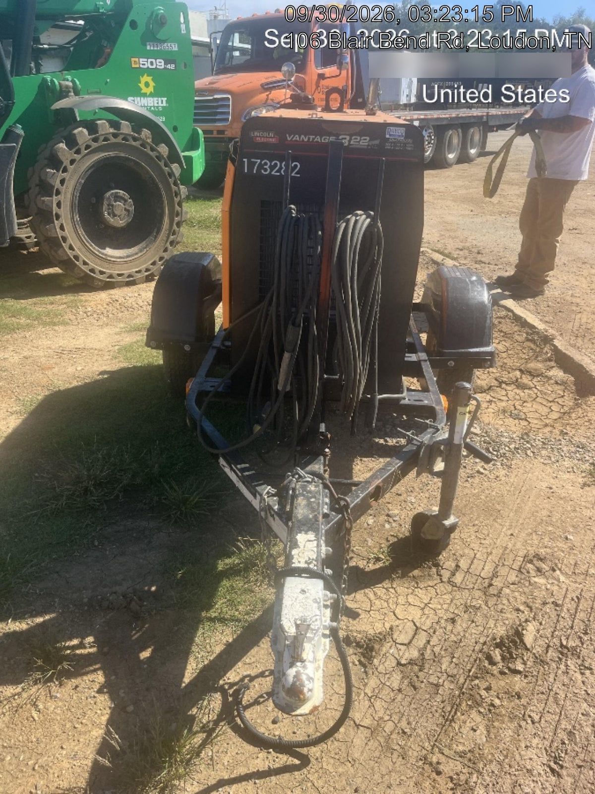 2021 Lincoln Electric Vantage 322 Vantage 322 Ready Pak 3 w/ Decals, ORANGE (includes trailer, cable rack, fender light kit) NO Telematics