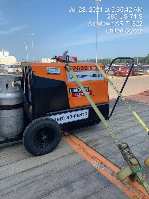 2021 Lincoln Electric Ranger 305 LPG LPG One-Pak (includes undercarriage, tank holder & tank strap) ORANGE