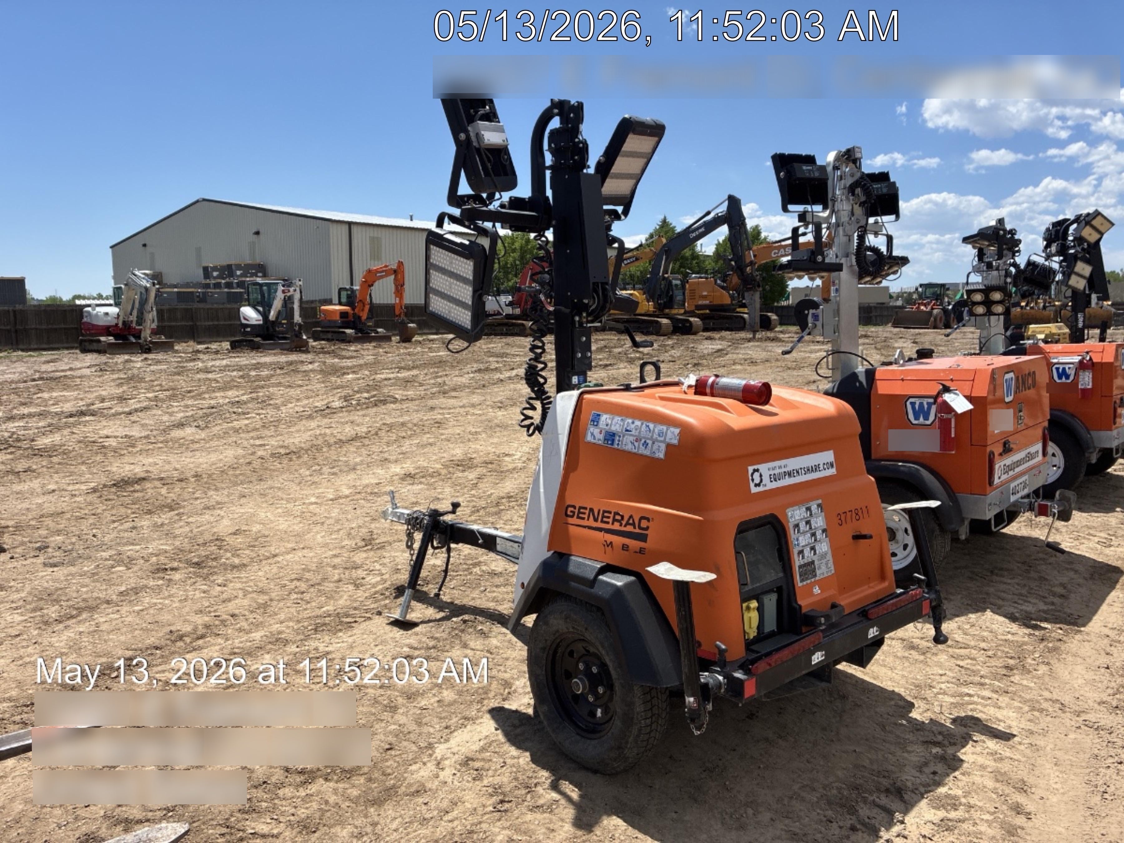 2023 Generac MLT2 Diesel, Flex Switch 120V Input, Powerzone Controller, 
(4) 320W LED Lights, 4kW Generator, 39.9 Gal Fuel Tank, 2" Ball, T3