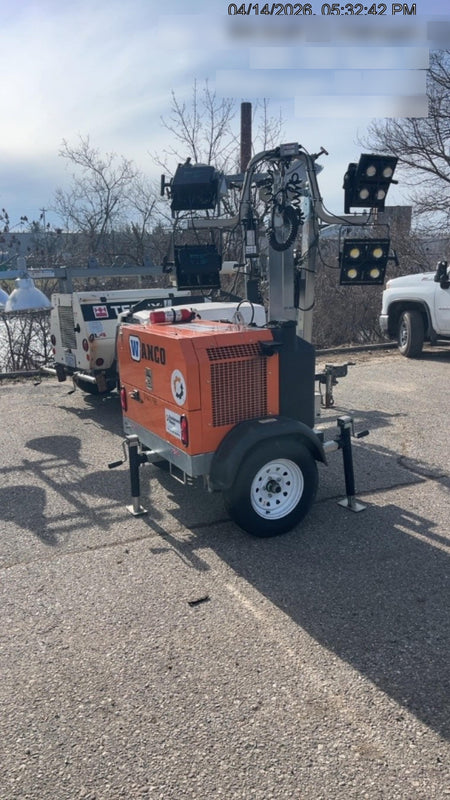 2024 Wanco WLTT-4MM4K Diesel, Deep Sea Controller, Shore Power Plug, Auto Start, (4) 350W LED Floodlights, 4kW Generator, 60 Gal Fuel Tank, 2" Ball, T3