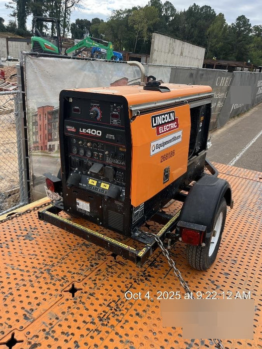 2022 Lincoln Electric LE400 Kubota V1505, Trlr, Cable Rack, Light Kit, ES Decals, T3