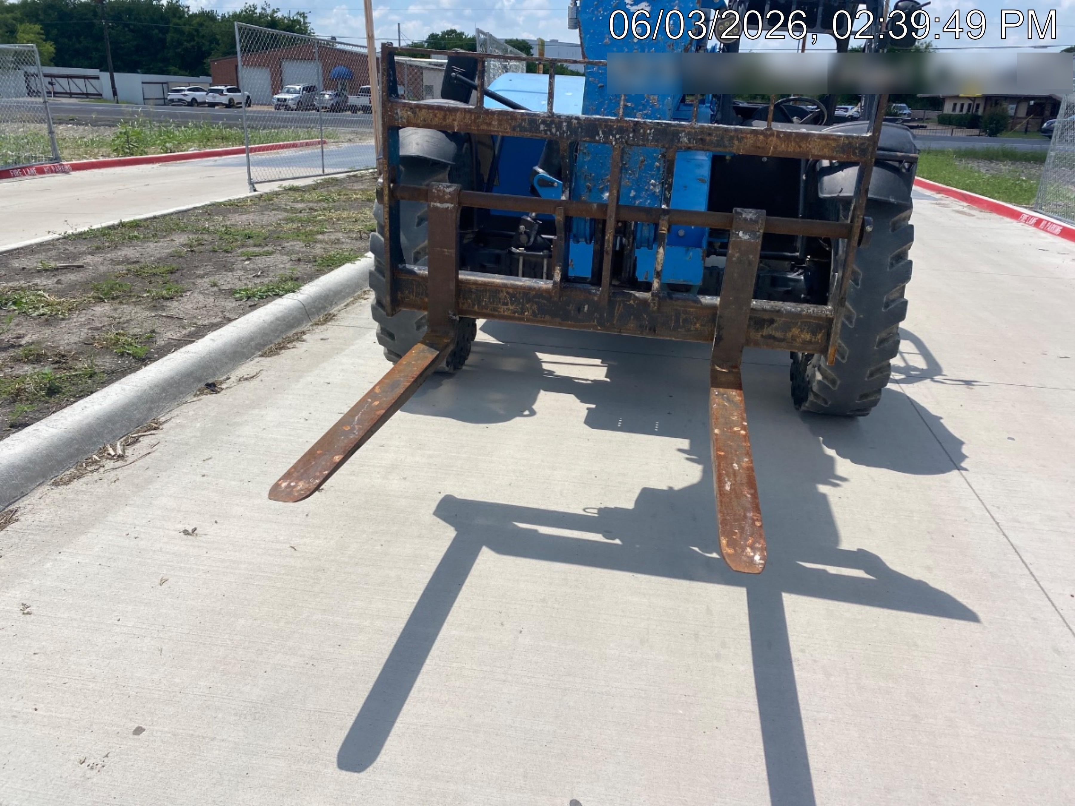 2018 Genie GTH-844 Genie GTH-844D w/Open ROPS, Solid Tires, Work Light/Beacon, 60" Carriage and Forks
