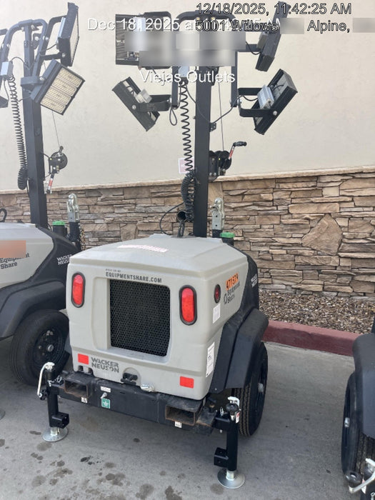 2024 Wacker Neuson LTT4 Diesel, Kohler KDW702, Deep Sea Controller, Auto Start, LED 320W, Bypass Outlet, T3