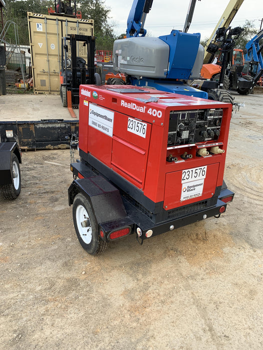 2022 Shindaiwa DGW400MDL Kubota D902 Engine, 23 HP, Dual Op Welder, Wire, Arc, Droop Stick, Tig, and CC Stick Functionality, Simulphase, 3 Phase and 1 Phase Gen Output, Single Axle NB Trlr, Slr Trckl Chrg 12V 12W, Fire Ext