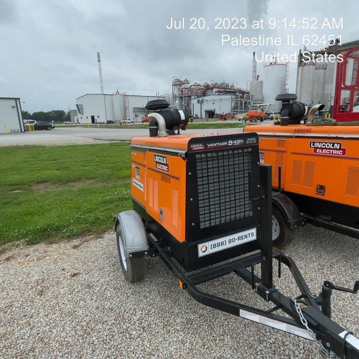 2022 Lincoln Electric Vantage 549X Crosslink Technology, Trailer Mounted, ES Decals, T3