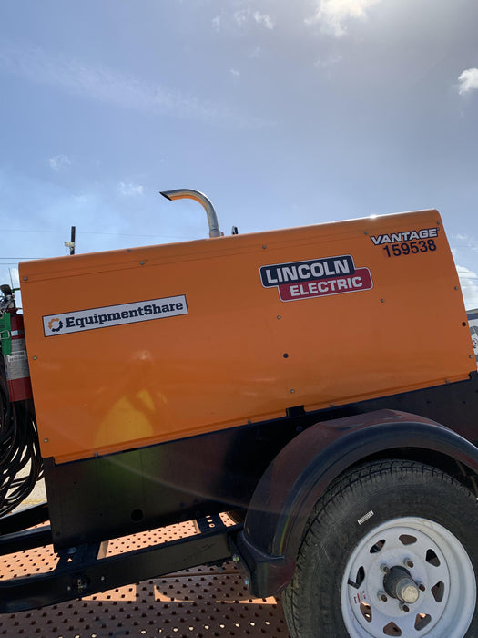 2021 Lincoln Electric Vantage 322 Vantage 322 Ready Pak 3 w/ Decals, ORANGE (includes trailer, cable rack, fender light kit) NO Telematics