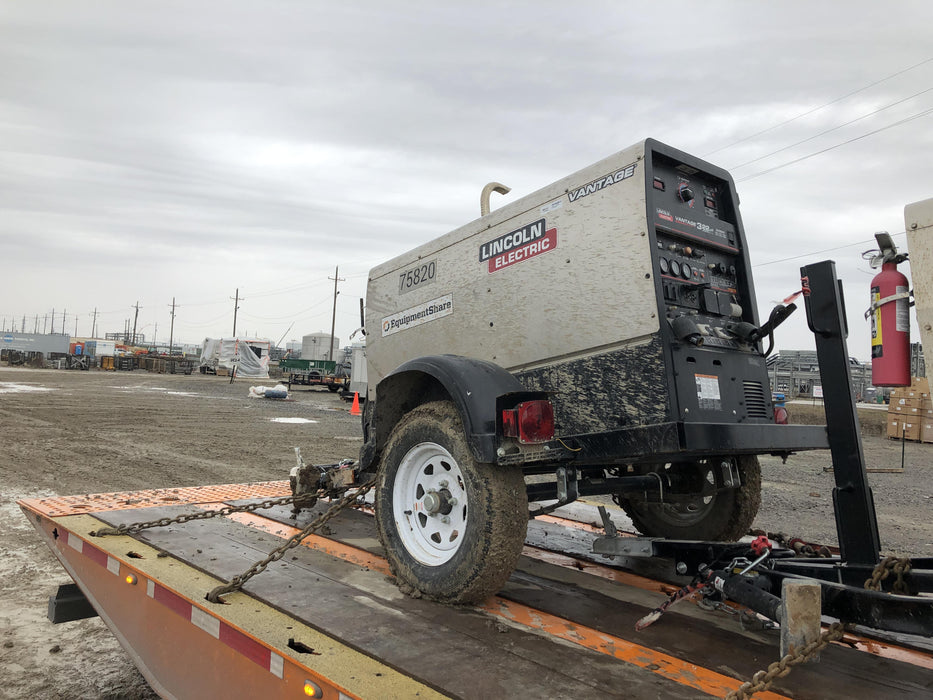 2020 Lincoln Electric Vantage 322 Welder Ready-Pak 3, w/ GPS & Decals (includes trailer, cable rack, fender light kit)