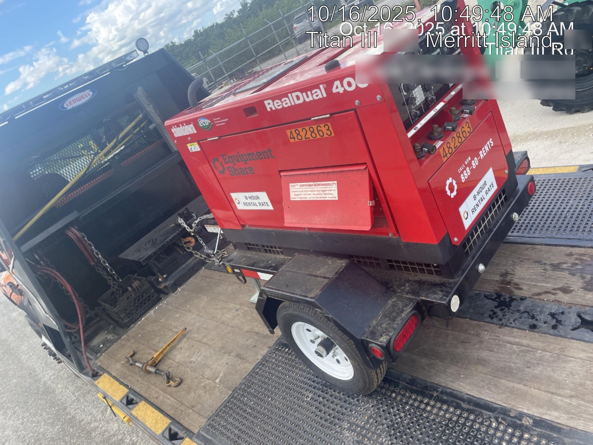 2024 Shindaiwa DGW400DML Kubota D902 Engine, 23 HP, Dual Op Welder, Wire, Arc, Droop Stick, Tig, and CC Stick Functionality, Simulphase, 3 Phase and 1 Phase Gen Output, Single Axle NB Trlr, Slr Trckl Chrg 12V 12W, Fire Ext, T3