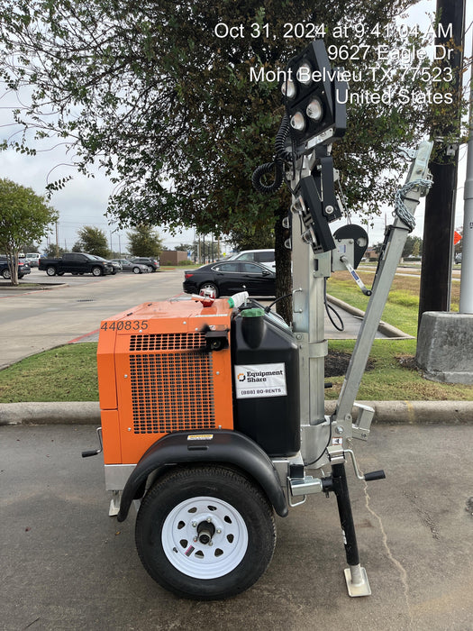 2024 Wanco WLTT-4MM4K Diesel, Deep Sea Controller, Shore Power Plug, Auto Start, (4) 350W LED Floodlights, 4kW Generator, 60 Gal Fuel Tank, 2" Ball, T3