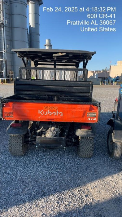 2023 Kubota RTV-X1140W-H 4WD, LED Strobe, Windshield Acrylic Clear, Plastic Canopy, Wire Harness Kit, Backup Alarm