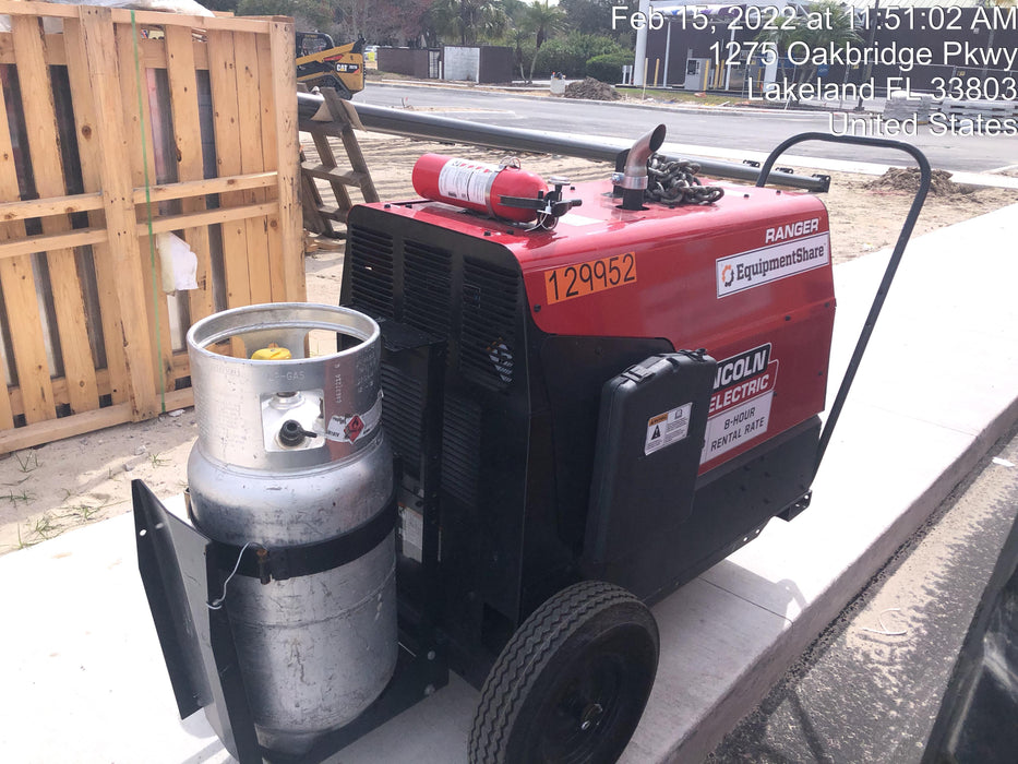 2021 Lincoln Electric Ranger 305 LPG K3430-1, Ranger 305 LPG, Undercarriage, Tank Holder & Strap, 10kw AC Gen, 25hp Kohler LPG Eng