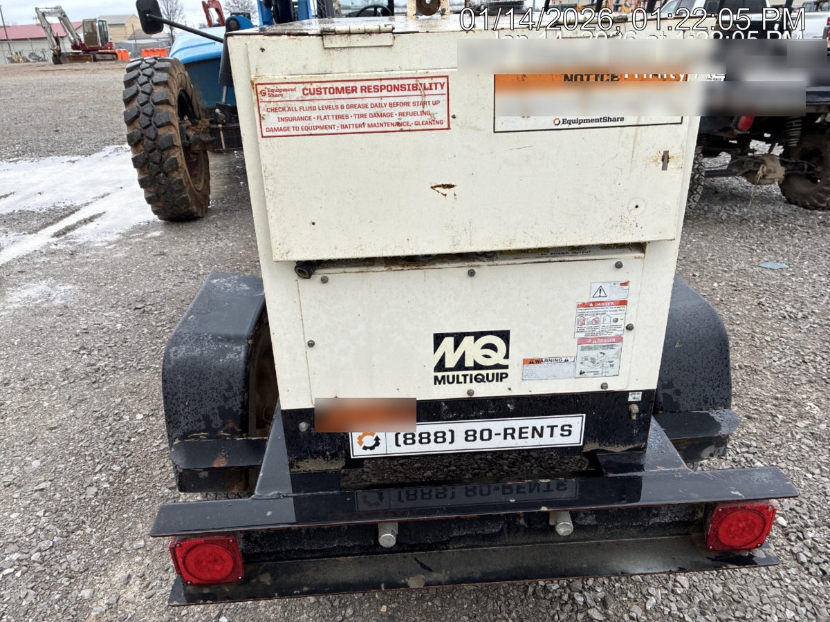 2019 Multiquip DLW400ESA4 Dual Pack, Trailer Mounted