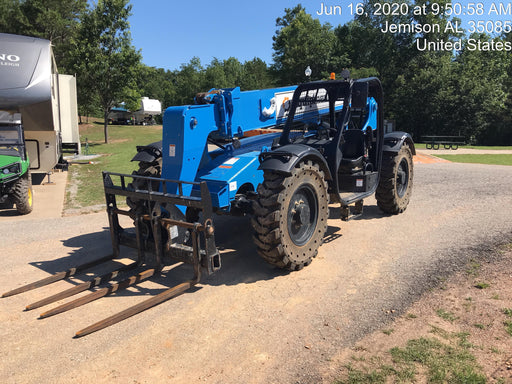 2019 Genie GTH-636 Canopy, Solid RT Tires, LED Work Lights, Beacon 60" QA Carriage, 48" Forks