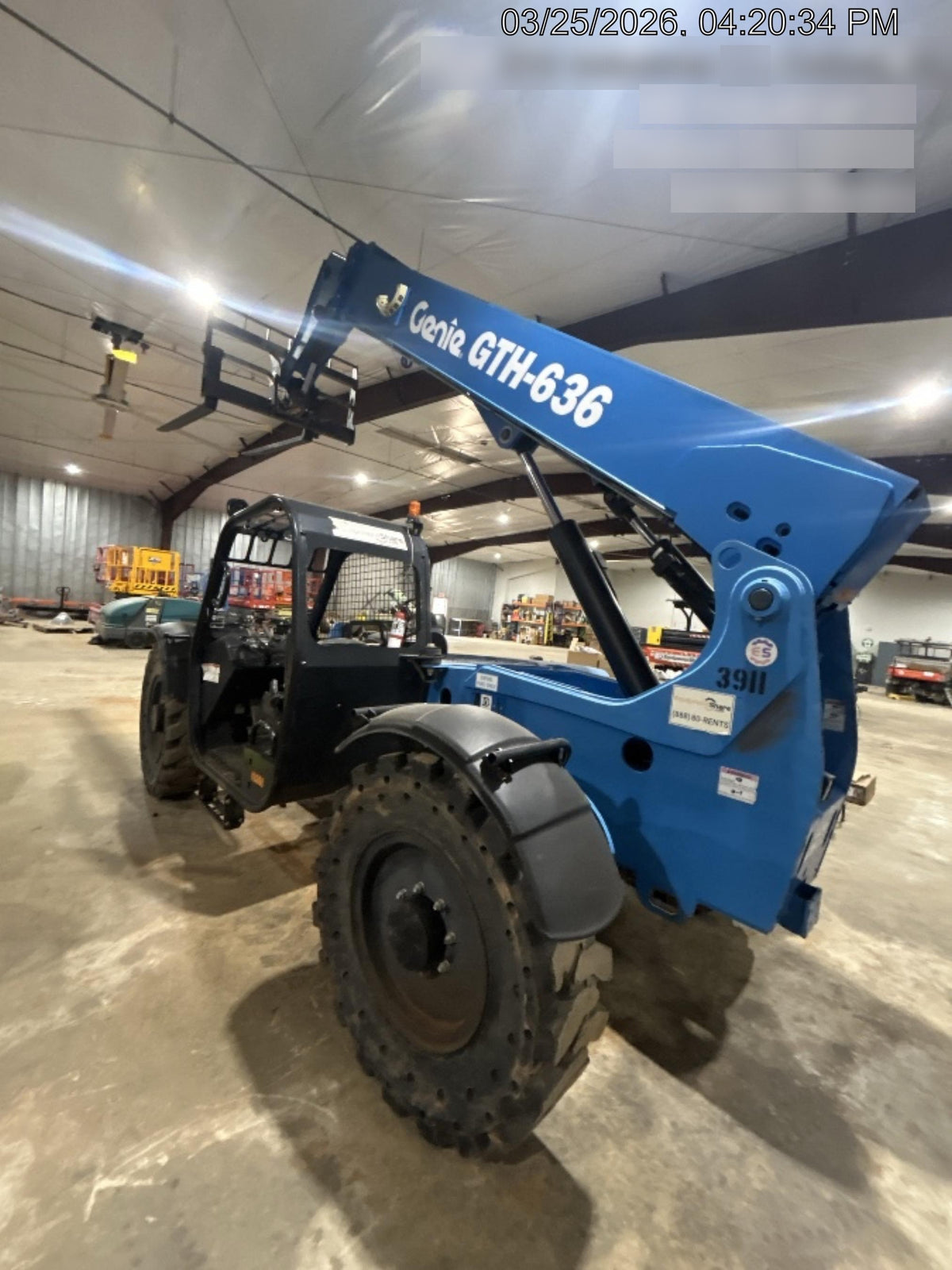 2017 Genie GTH-636 Genie GTH636, Foam Filled Tires, 48" carriage
