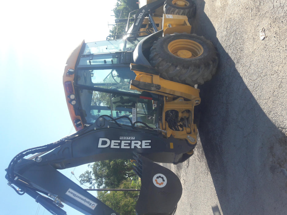 2020 John Deere 310LEP Cab/Heat/Air, 4WD, Standard Stick, Pilot Controls, 2 Way Hydraulics, TAG Manual QC