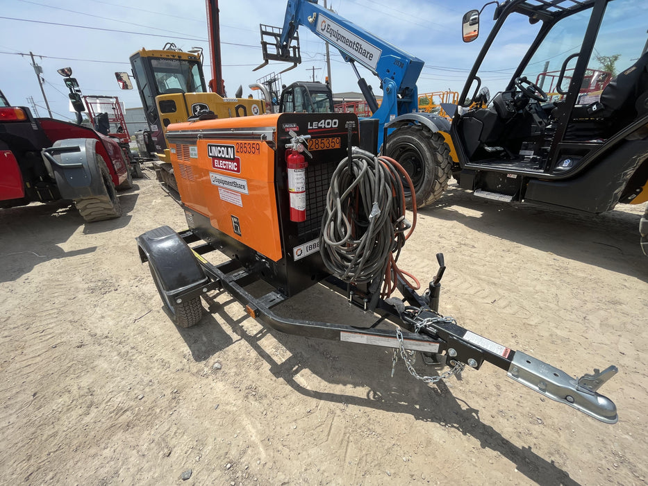 2022 Lincoln Electric LE400 Kubota V1505, Trlr, Cable Rack, Light Kit, ES Decals, T3