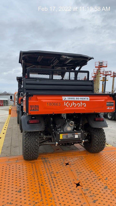 2021 Kubota RTV-X1140W-H Plastic Canopy, Windshield Acrylic Clear, LED Strobe Light, Wire Harness Kit, Back up Alarm