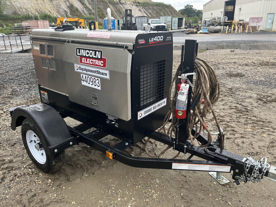 2024 Lincoln Electric LE400 Kubota V1505, Trlr, Cable Rack, Light Kit, ES Decals, T3