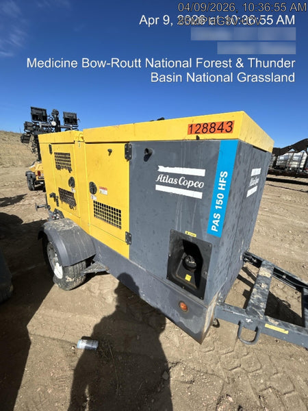 2020 ATLAS COPCO PAS 150 HF CS Enclosed