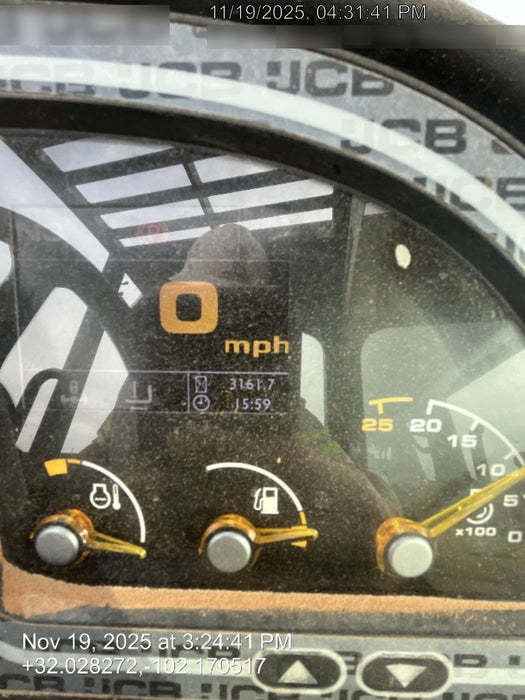 2019 JCB 510-56 JCB 510-56 74 HP w/Open ROPS, Beacon, Aux Hydraulics, Worklights, Solid Tires 60" Carriage/Forks