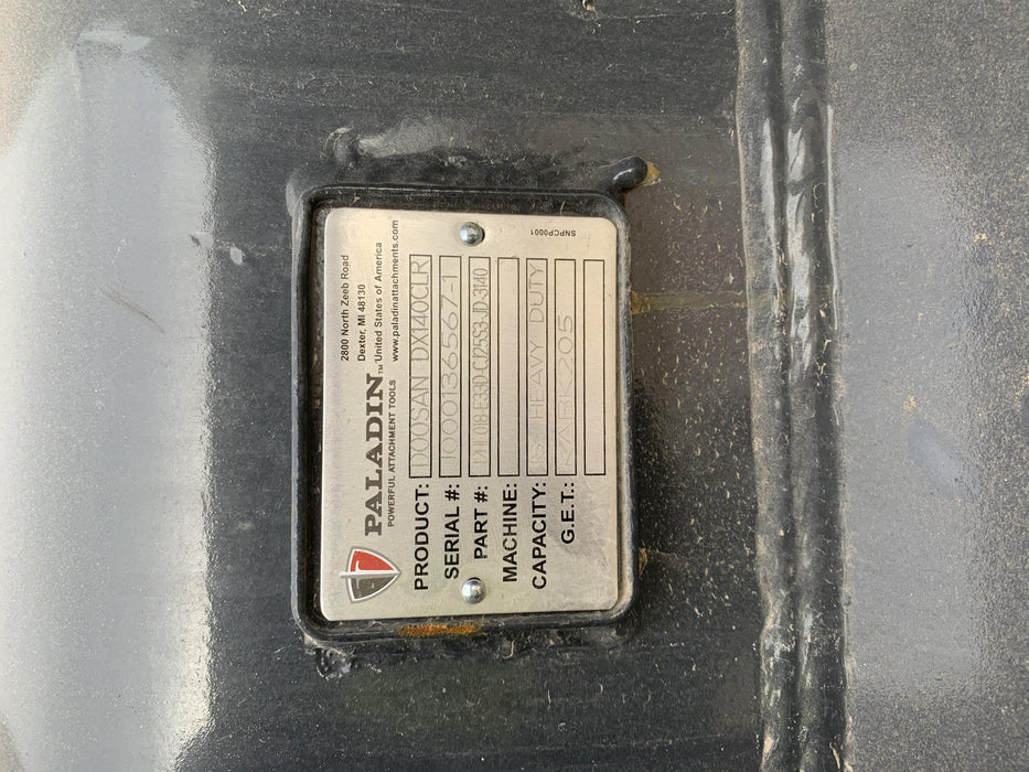 2020 PALADIN 18" Bucket, Mini Excavator - Paladin