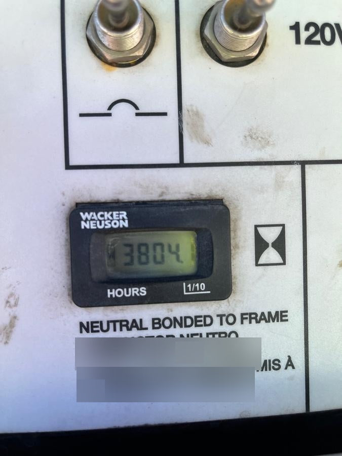 2019 Wacker Neuson LTV6L-MH Mobile Light Tower w/Fuel Level Sensor Installed