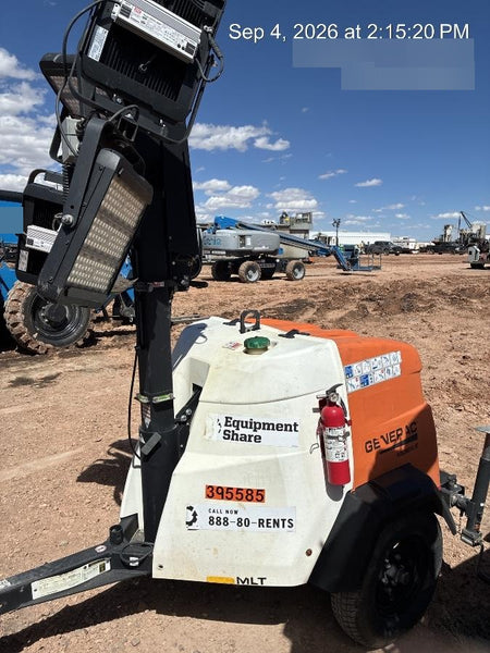 2024 Generac MLT2 Diesel, Flex Switch 120V Input, Powerzone Controller, 
(4) 320W LED Lights, 4kW Generator, 39.9 Gal Fuel Tank, 2" Ball, T3