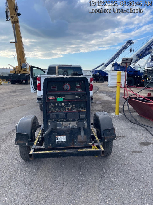 2019 Lincoln Electric Vantage 322 Welder Ready-Pak 3, Two wheel trailer, Fender and Light kit, Cable Rack