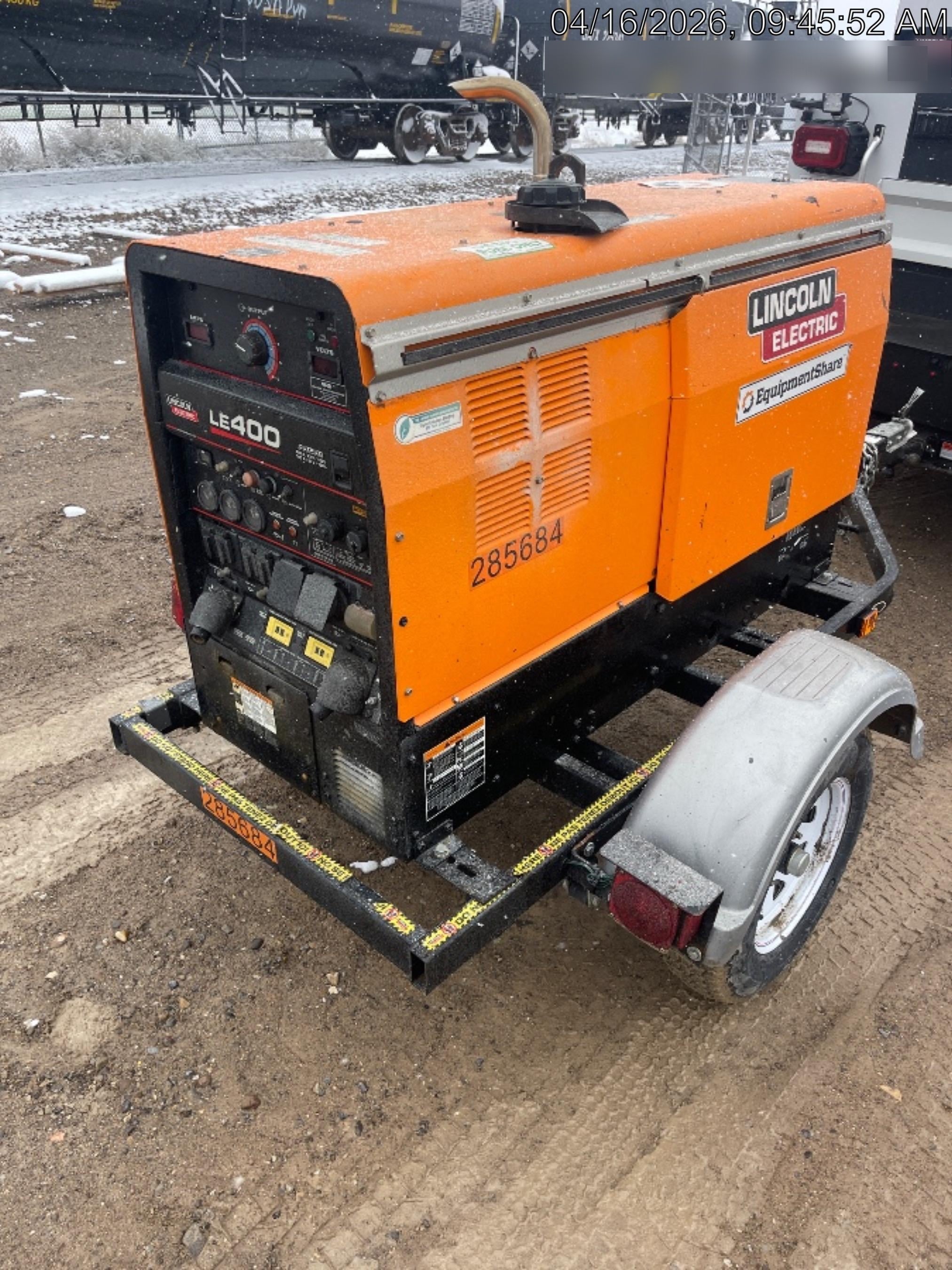 2022 Lincoln Electric LE400 Kubota V1505, Trlr, Cable Rack, Light Kit, ES Decals, T3