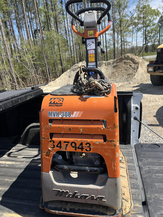 2023 Multiquip MV308GH Honda GX270, 18" Plate, Tachometer