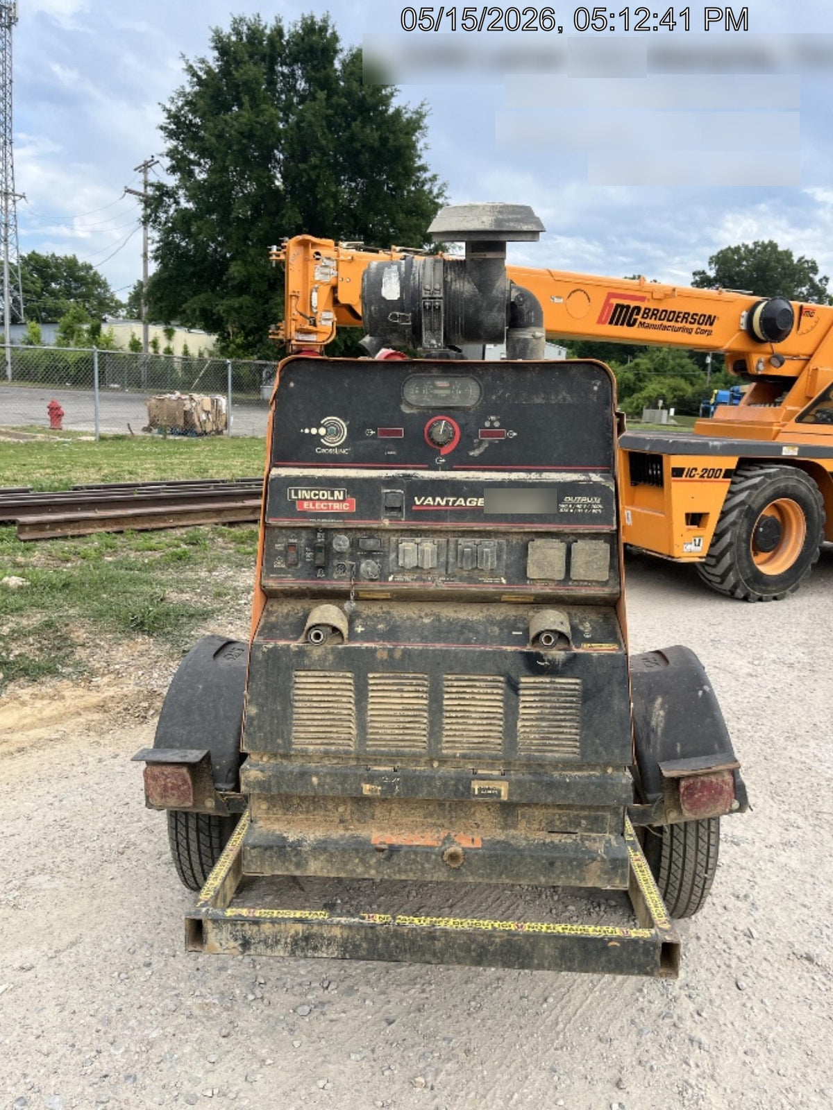2021 Lincoln Electric Vantage 549X Ready Pak 3, ORANGE (includes trailer, cable rack, fender light kit)