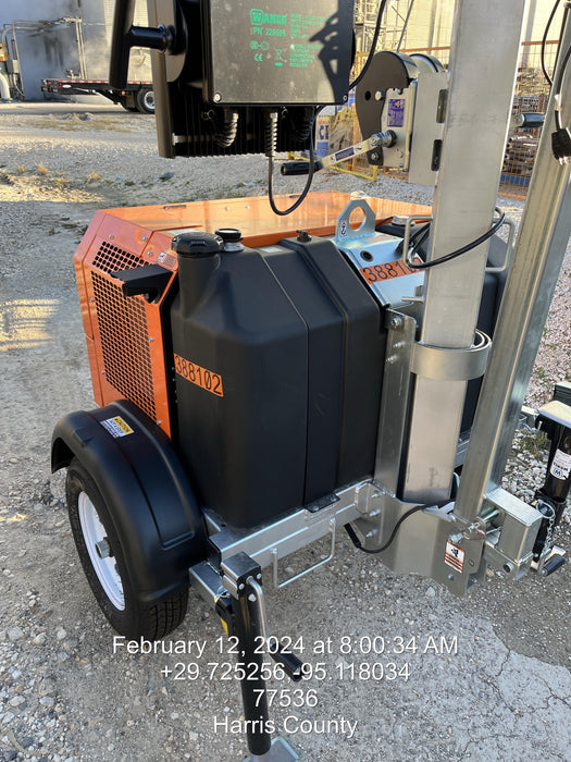 2024 Wanco WLTT-4MM4K Diesel, Deep Sea Controller, Shore Power Plug, Auto Start, (4) 350W LED Floodlights, 4kW Generator, 60 Gal Fuel Tank, 2" Ball, T3