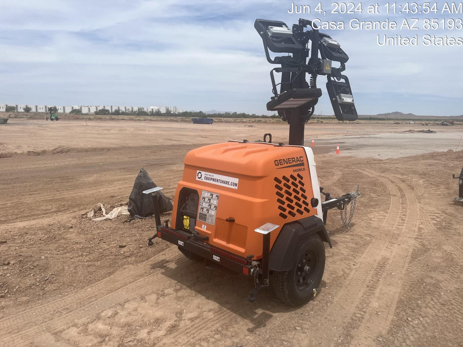2024 Generac MLT2 Diesel, Flex Switch 120V Input, Powerzone Controller, 
(4) 320W LED Lights, 4kW Generator, 39.9 Gal Fuel Tank, 2" Ball, T3