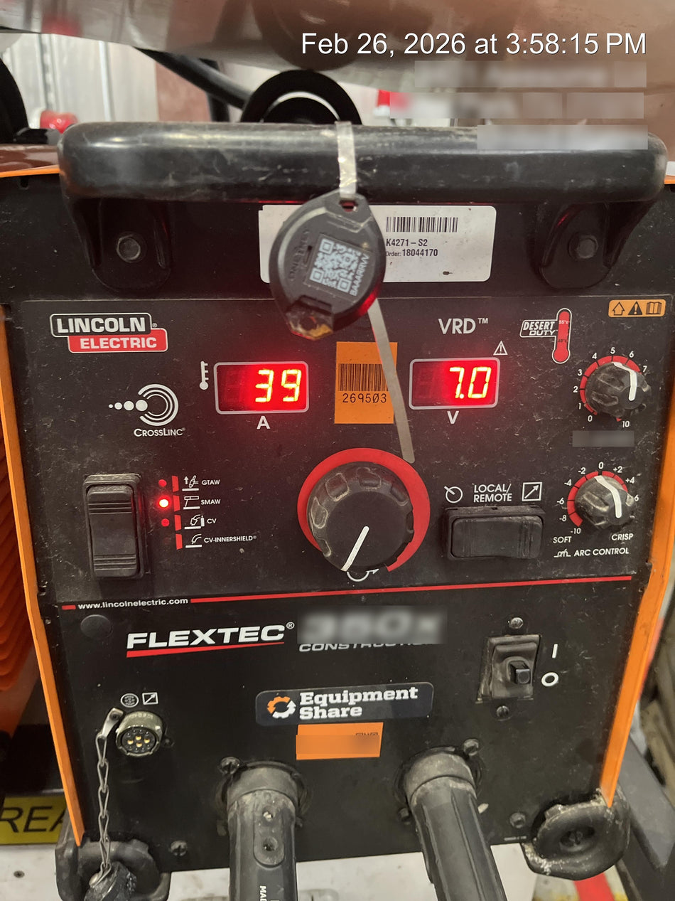 2022 LINCOLN ELECTRIC FLEXTEC 350X