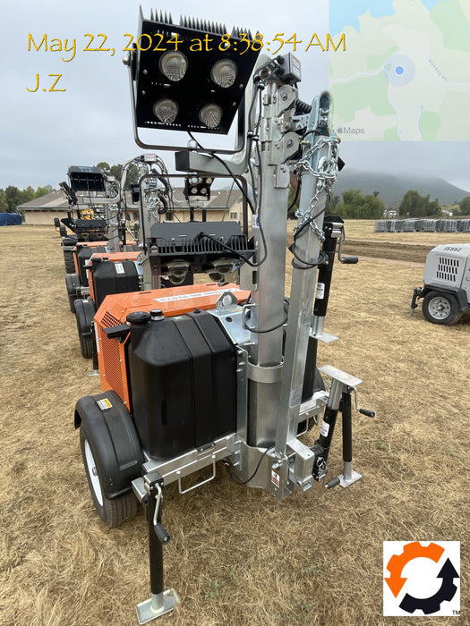 2024 Wanco WLTT-4MM4K Diesel, Deep Sea Controller, Shore Power Plug, Auto Start, (4) 350W LED Floodlights, 4kW Generator, 60 Gal Fuel Tank, 2" Ball, T3