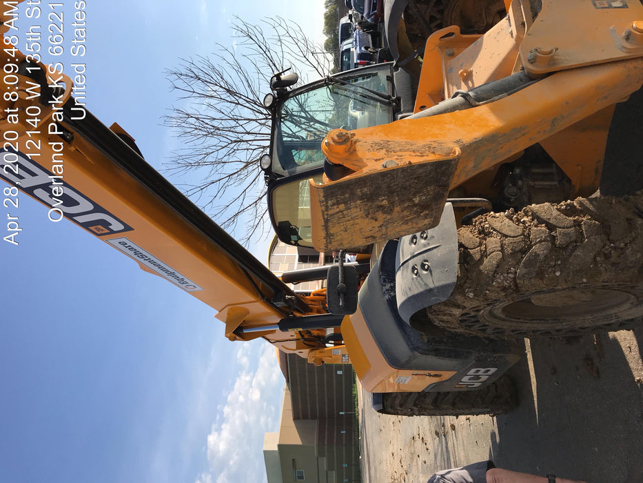 2020 JCB 510-56 Cab/Heat/Air, 74 HP, Solid Tires, STD Worklight, Beacon, Aux Hydraulics, Lifting Eye, Back up Alarm w/66" Carriage/60" Forks