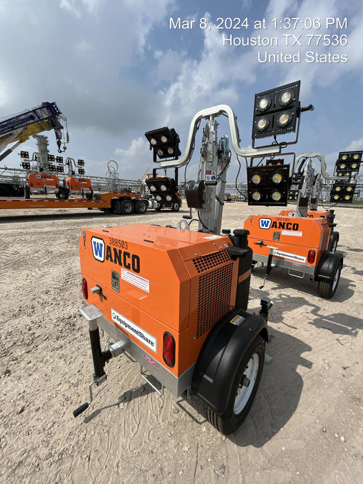 2024 Wanco WLTT-4MM4K Diesel, Deep Sea Controller, Shore Power Plug, Auto Start, (4) 350W LED Floodlights, 4kW Generator, 60 Gal Fuel Tank, 2" Ball, T3