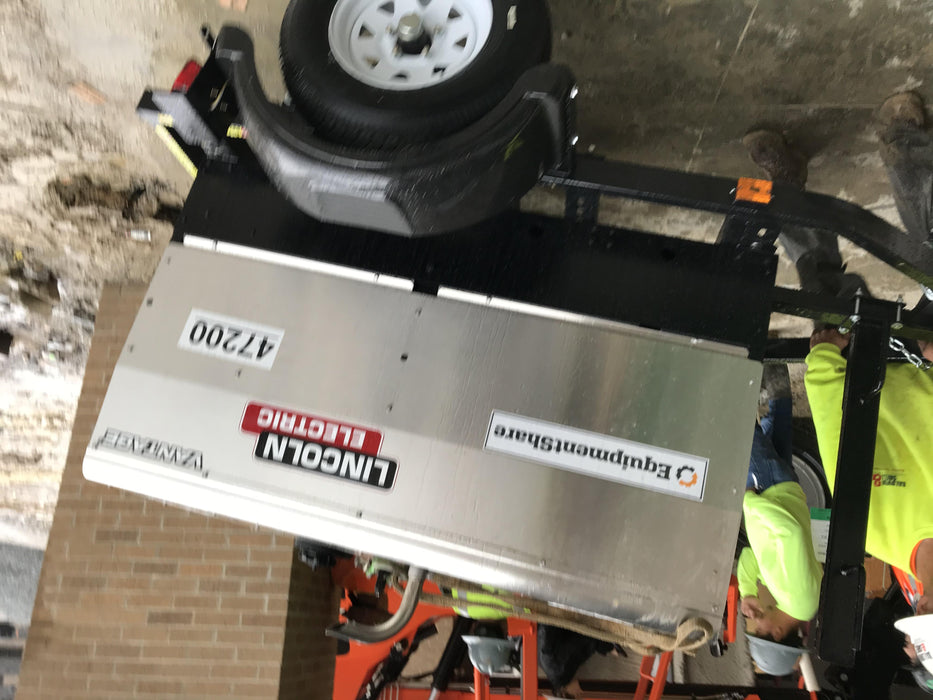 2019 Lincoln Electric Vantage 322 Ready-Pak 3, Two Wheel Trailer, Fender and Light Kit, Cable Rack