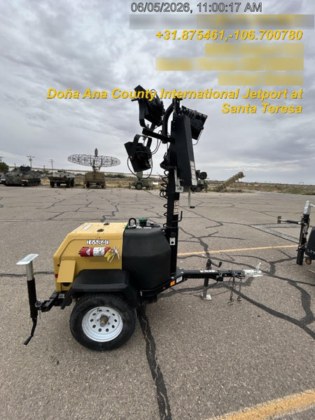 2021 Allmand NLV3GR (4) LED Light Fixture 350W, 23' Vertical Mast, 3kW Prime, Towable, Deep Sea L401, Leveling Jacks, Yanmar T4F 5.8hp