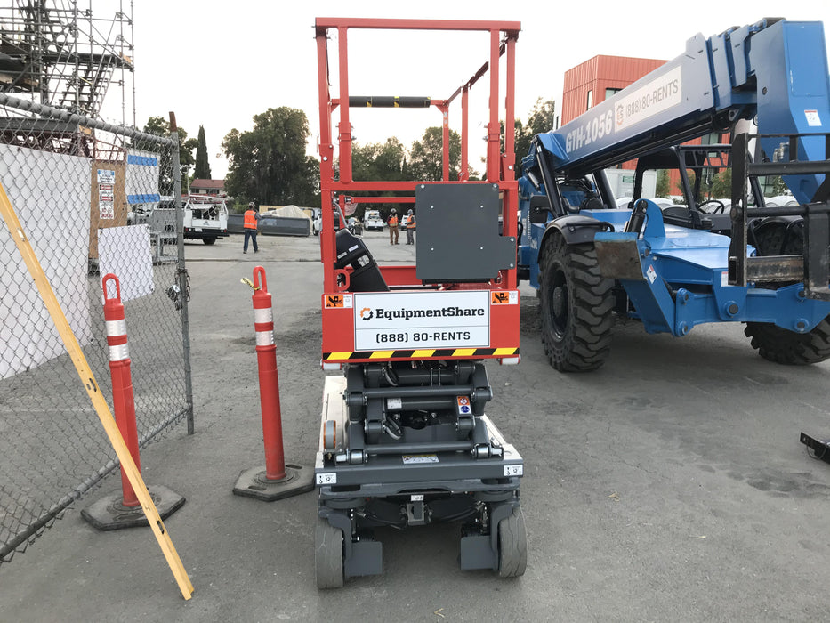 2020 Skyjack SJIII-3219 Solid NM Tires, Half height spring hinged entry gate, Dual Beacons, 800W Inverter