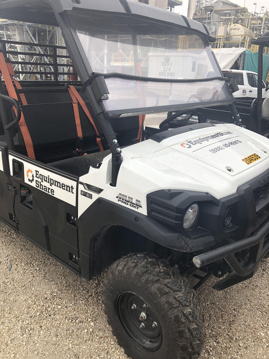 2022 Kawasaki Mule PRO-DXT Standard Options, Backup Alarm, Beacon, Plastic Hard Top, Poly Windshield, Horn Kit