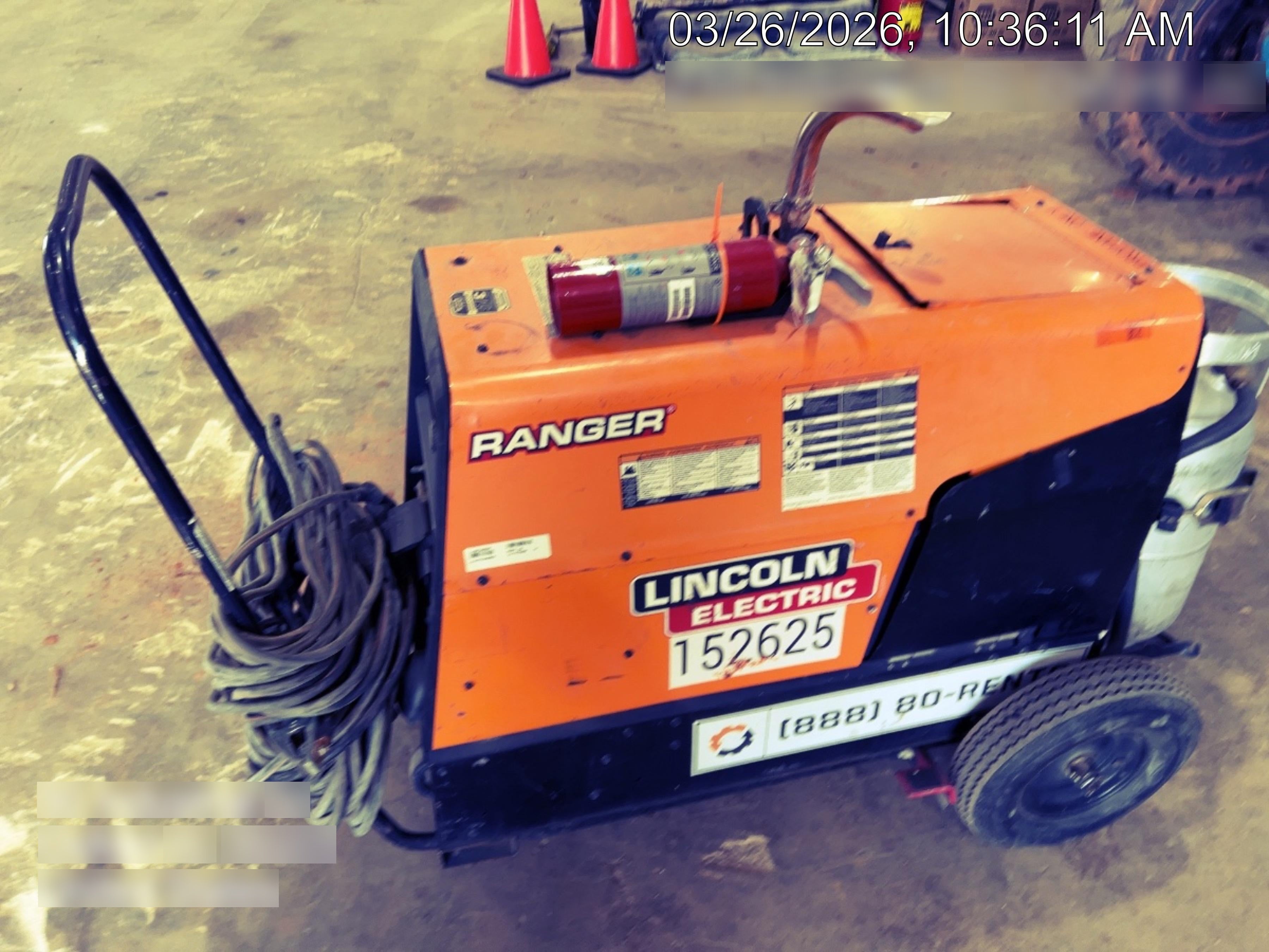 2021 Lincoln Electric Ranger 305 LPG LPG One-Pak (includes undercarriage, tank holder & tank strap) ORANGE