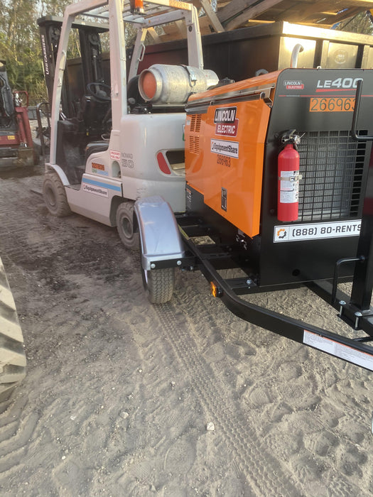 2022 Lincoln Electric LE400 Kubota V1505, Trlr, Cable Rack, Light Kit, ES Decals, T3